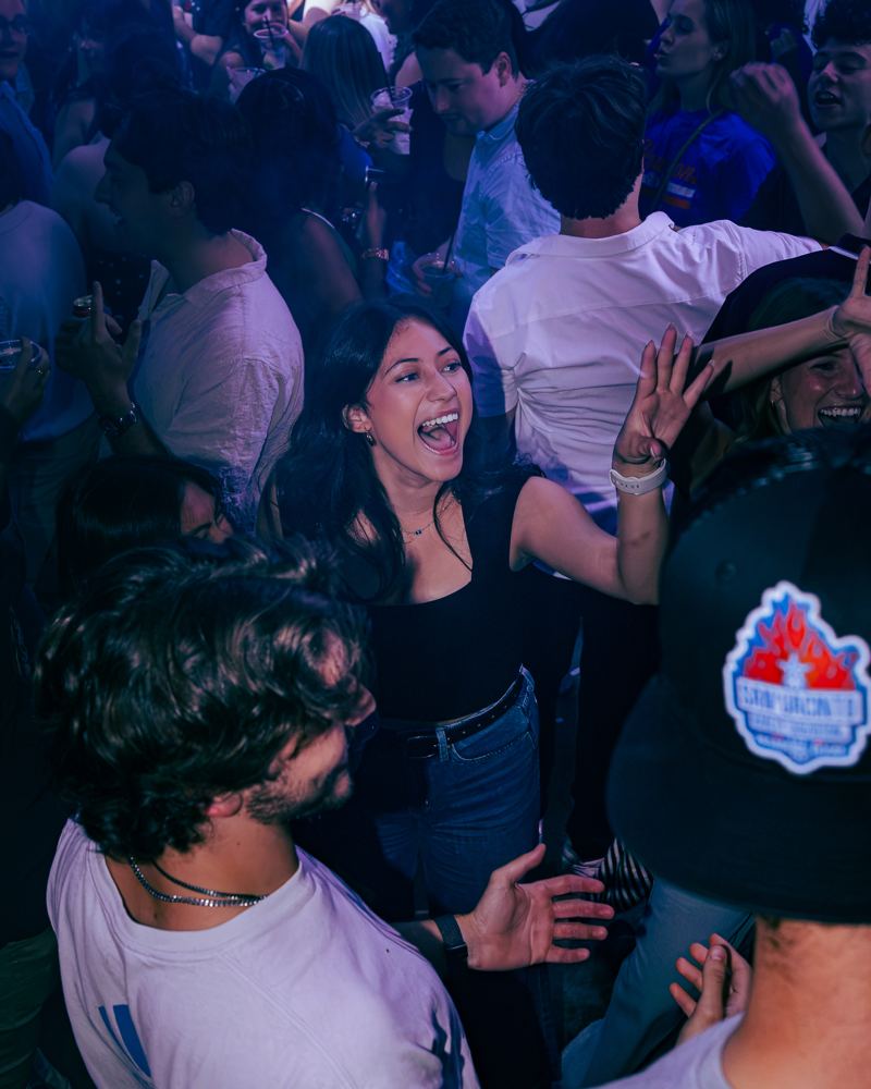 Packed dance floor at Tokyo Joe's