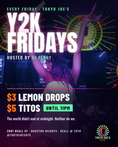 y2k Fridays flyer